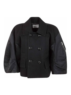 Wool melton twill jacket