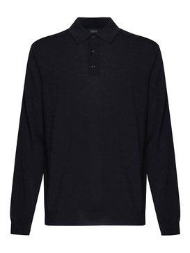 Polo Shirt In Wool Knit