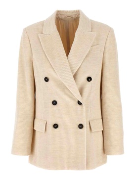 Ribbed Velvet Blazer