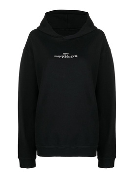 Logo-print long-sleeve hoodie