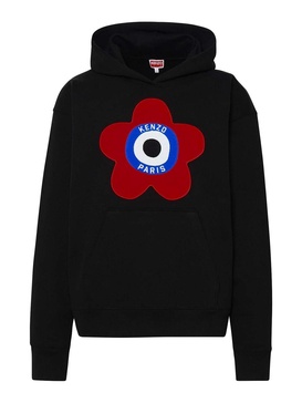 Flower hooded sweatshirt