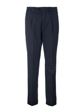 Garment-dyed Pima cotton trousers