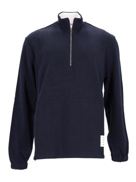 Funnel Neck Half Zip Pullover