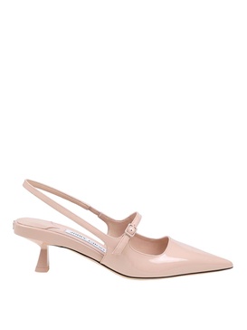 patent leather slingback