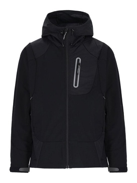 Hooding technical jacket