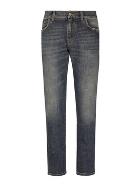 Straight leg denim jeans