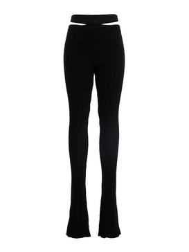 Ribbed flared pants