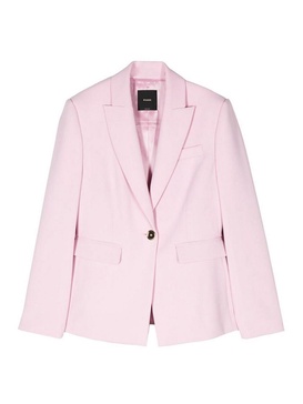 Light Pink Crepe Blazer