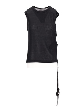 Biba Sleeveless Top Viscose Cotton Rib