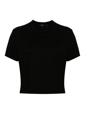 Crop Wool T-Shirt
