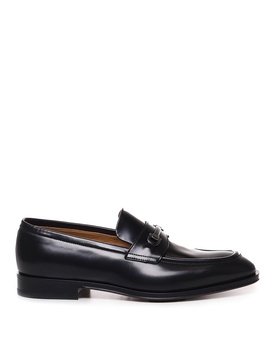 Black Leather Desmond Loafers