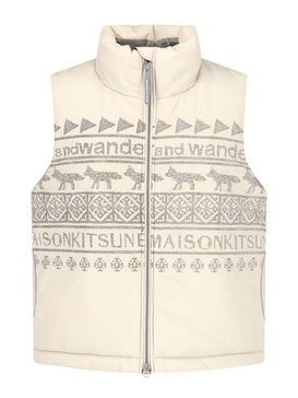 X Maison Kitsun Gilet Nordic Border