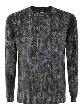 Tonal Effect Round Neck Reversible Pullover