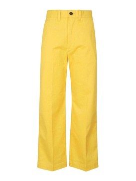 Stretch gabardine trousers