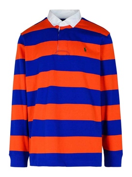 Rugby Orange Cotton Polo Shirt