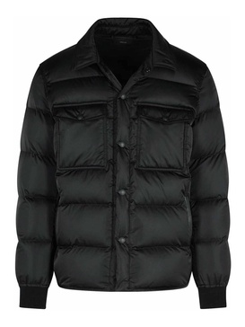 Black Polyester Down Jacket