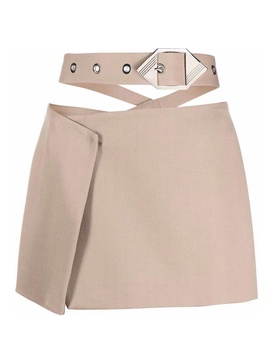 Asymmetric mini skirt