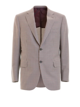 Houndstooth unstructured blazer
