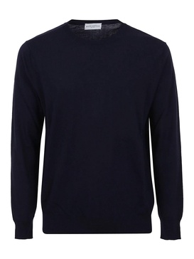 Cotton crewneck  knitted pullover