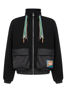 Tech fabric puffer jacket