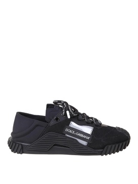 NS1 mixed materials slip ons