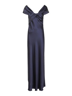 Long satin dress