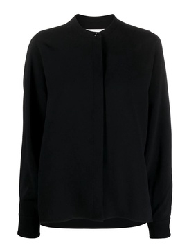 Mandarin collar shirt