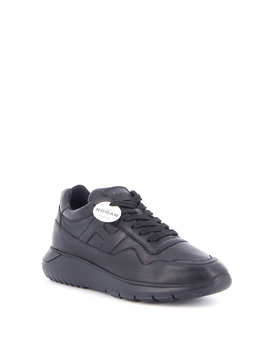 Interactive black sneakers