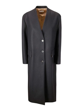 Collarless Coat