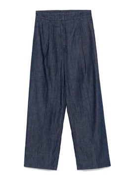Chambray Relaxed Wide Leg Pant