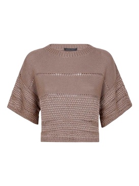Polished Viscose Ribbon Sweater