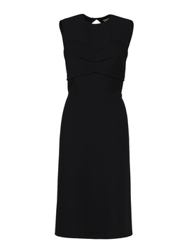 Dress with inlay and back cut out