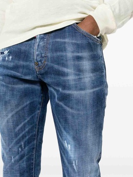 Mustache Effect Jeans