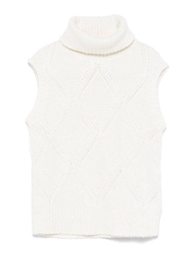 Wool And Silk Blend Vest