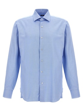 Cotton Shirt Shirt And Blouse Light Blue