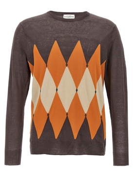 Argyle Sweaters And Cardigans Brown