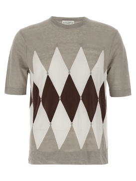 Argyle T-Shirt Gray