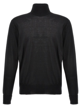 Merino Turtleneck Sweater Sweater, Cardigans Black
