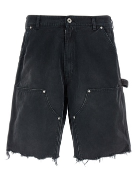 Denim Bermuda Shorts Bermuda, Short Black