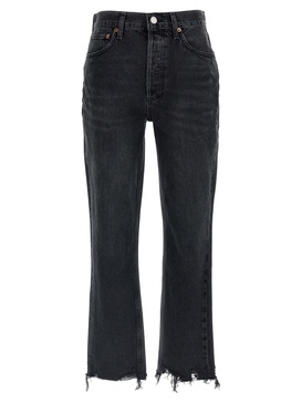 Riley Crop Jeans Black