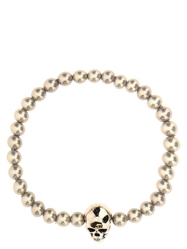 Skull Beaded Jewelry Silver
