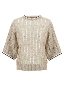 Dazzling Sweater Sweater, Cardigans Beige