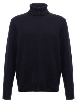 High Neck Sweater Sweater, Cardigans Blue