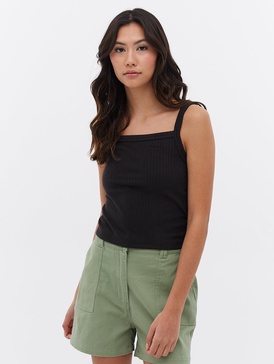 sudell square neck tank top