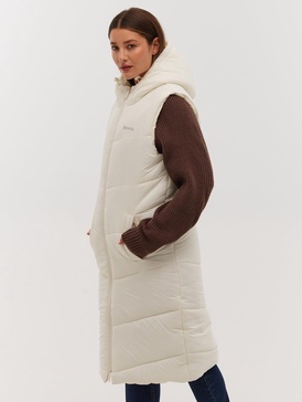 illy longline chevron puffer vest
