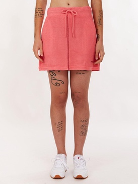 beech french terry seamed skirt