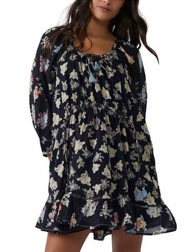 camella mini dress in black combo