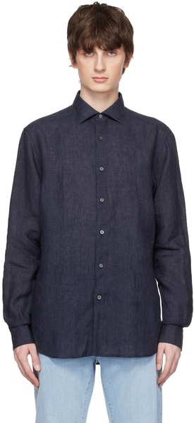 Navy Button Shirt