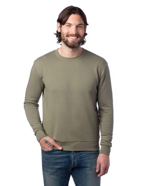 Alternative Men's Sweatshirt, Eco-Cozy Pullover Lightweight Fleece Crewneck