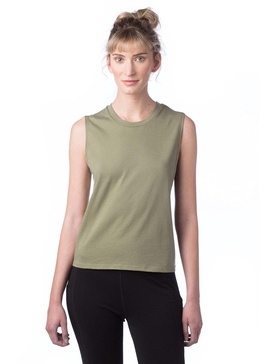Alternative Women's Cropped Muscle Shirt, Go-To Cropped Muscle Tee